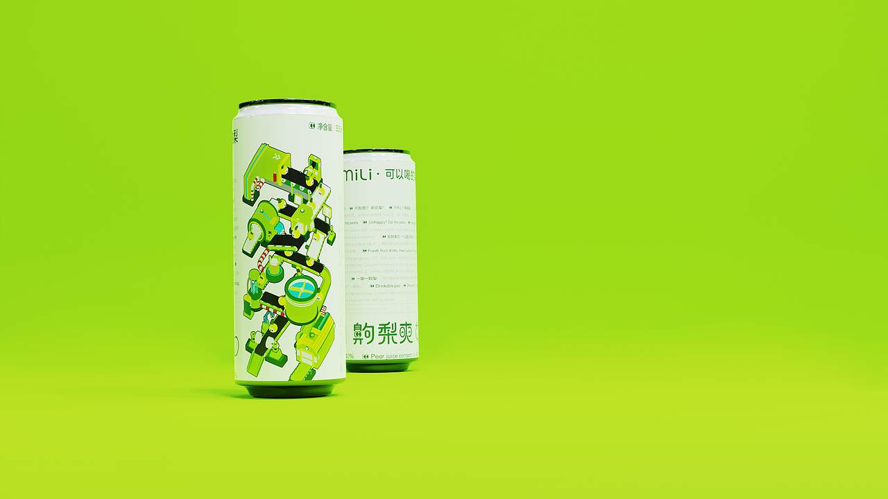 蜜鸬觅梨-齁梨爽果饮品牌IP设计
