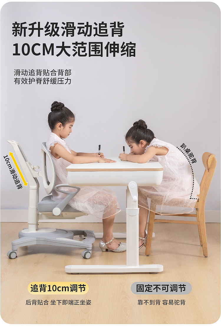 家具摄影电商详情页设计儿童学习桌椅儿童书桌