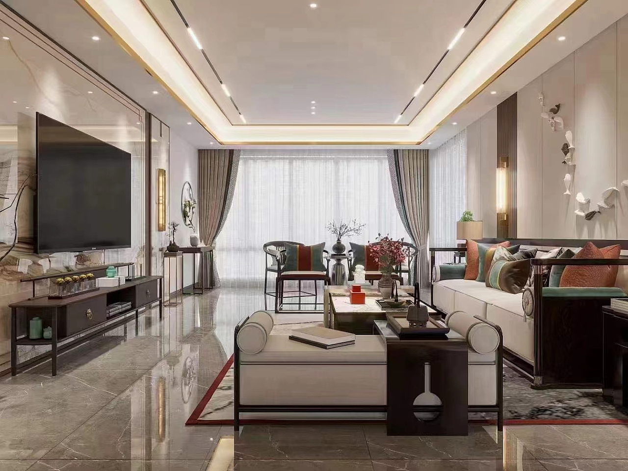 新中式风格（图ZMzU0NDI2ODE2） - 家装设计 - 站酷设计师欣欣5186原创素材 - 站酷ZCOOL