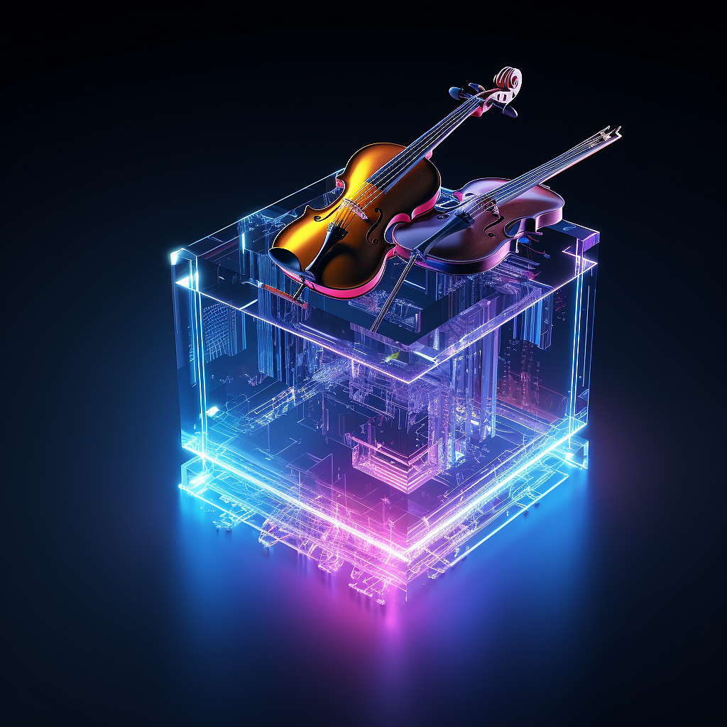 创意画,小提琴与宠物