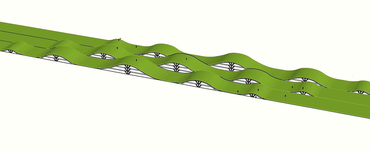 房子与宽敞地面的结合运用