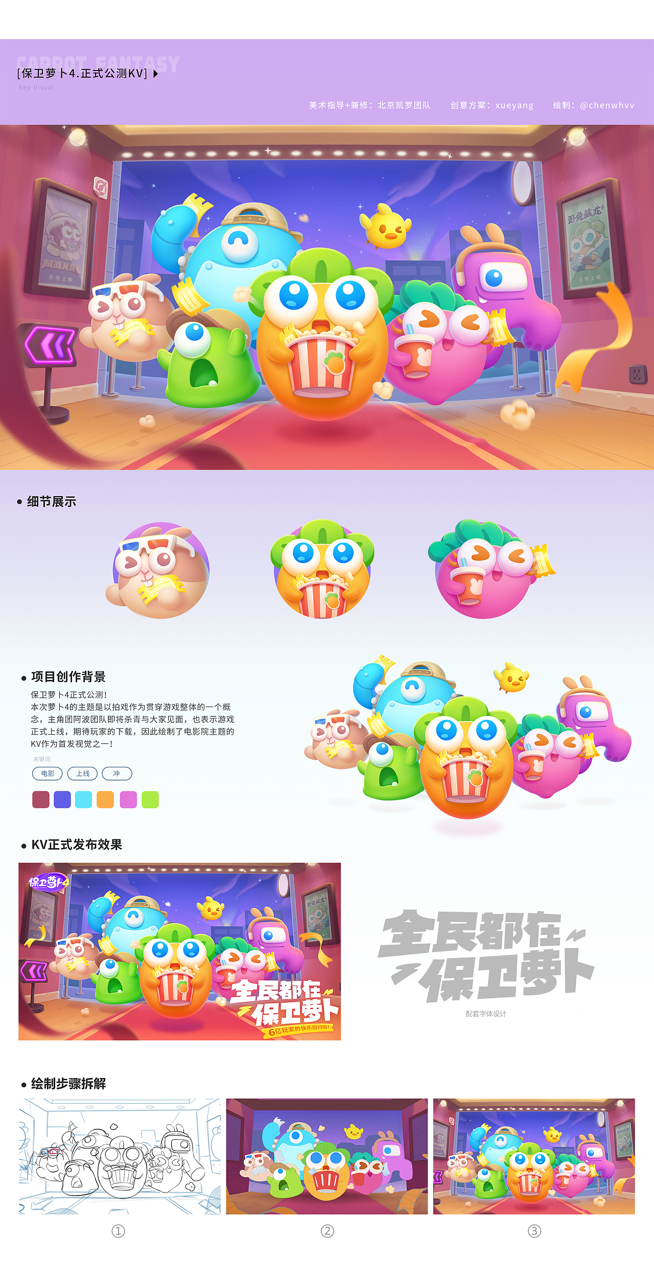 《保卫萝卜4》--2022年个人项目总结（图ZMzE3OTc3Nzky） - 游戏原画 - 站酷设计师cxycxygo原创素材 - 站酷ZCOOL