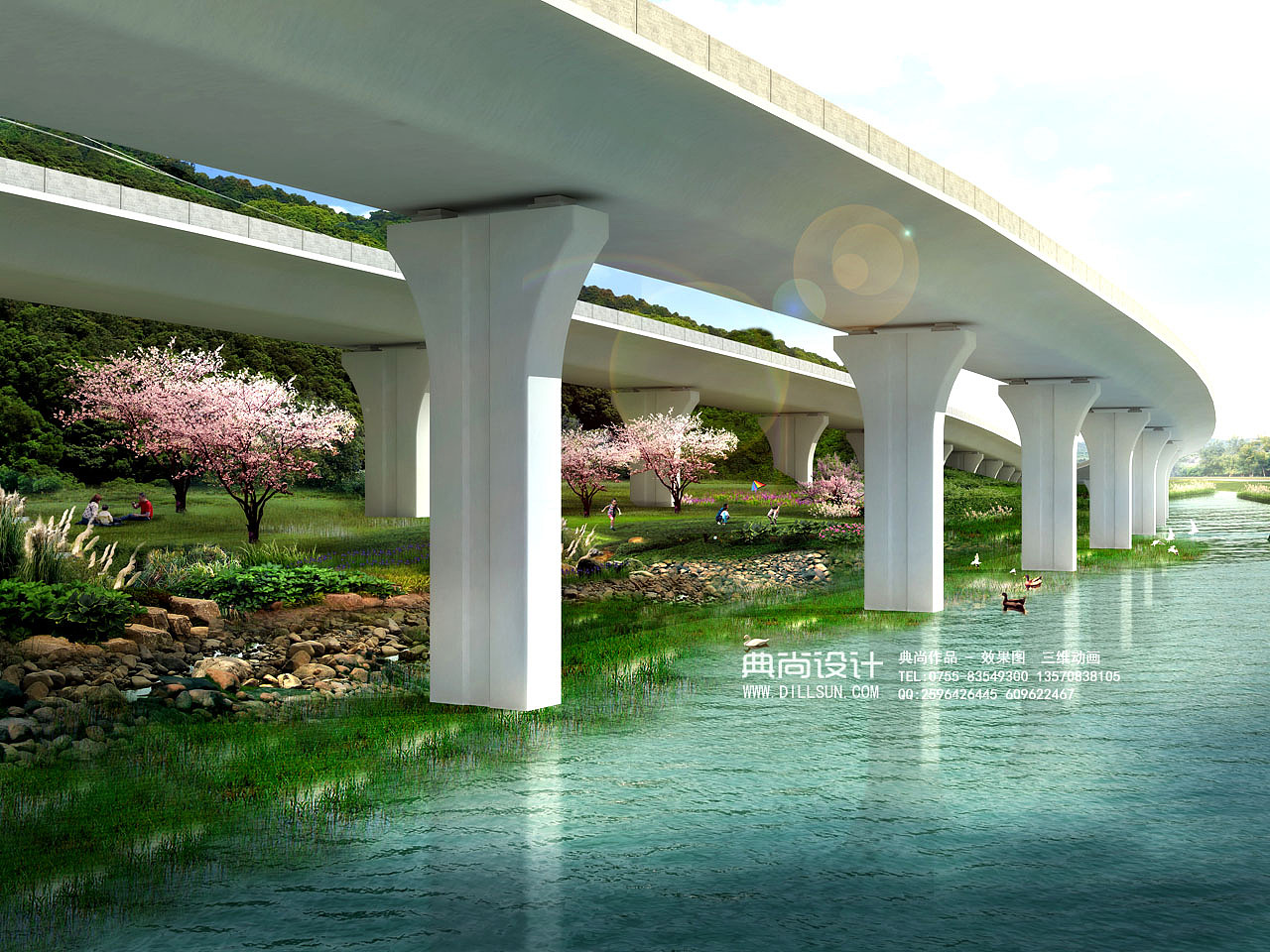 桥梁设计效果图 3