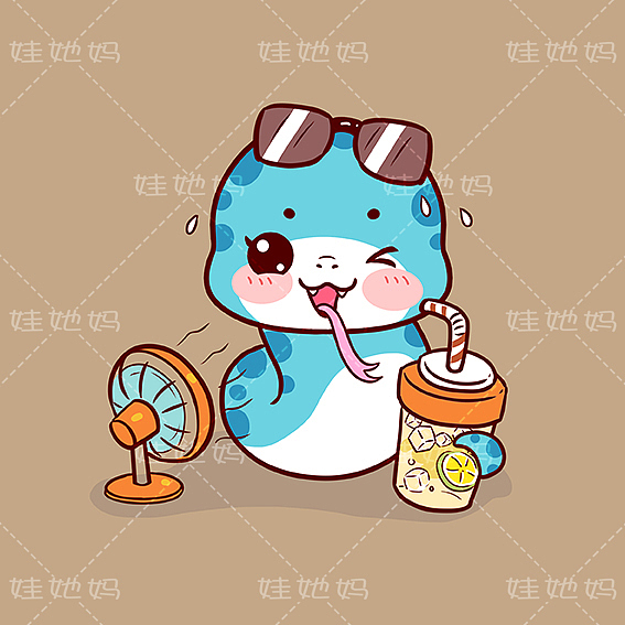 (娃她妈)蛇年12月插画系列(图ZMzY4NjcyNDgw) - 商业插画 - 站酷设计师娃他妈原创素材 - 站酷ZCOOL