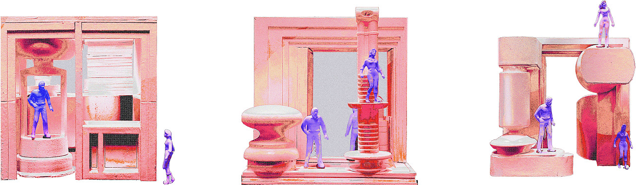 【建筑作品】-物件组成的消防站