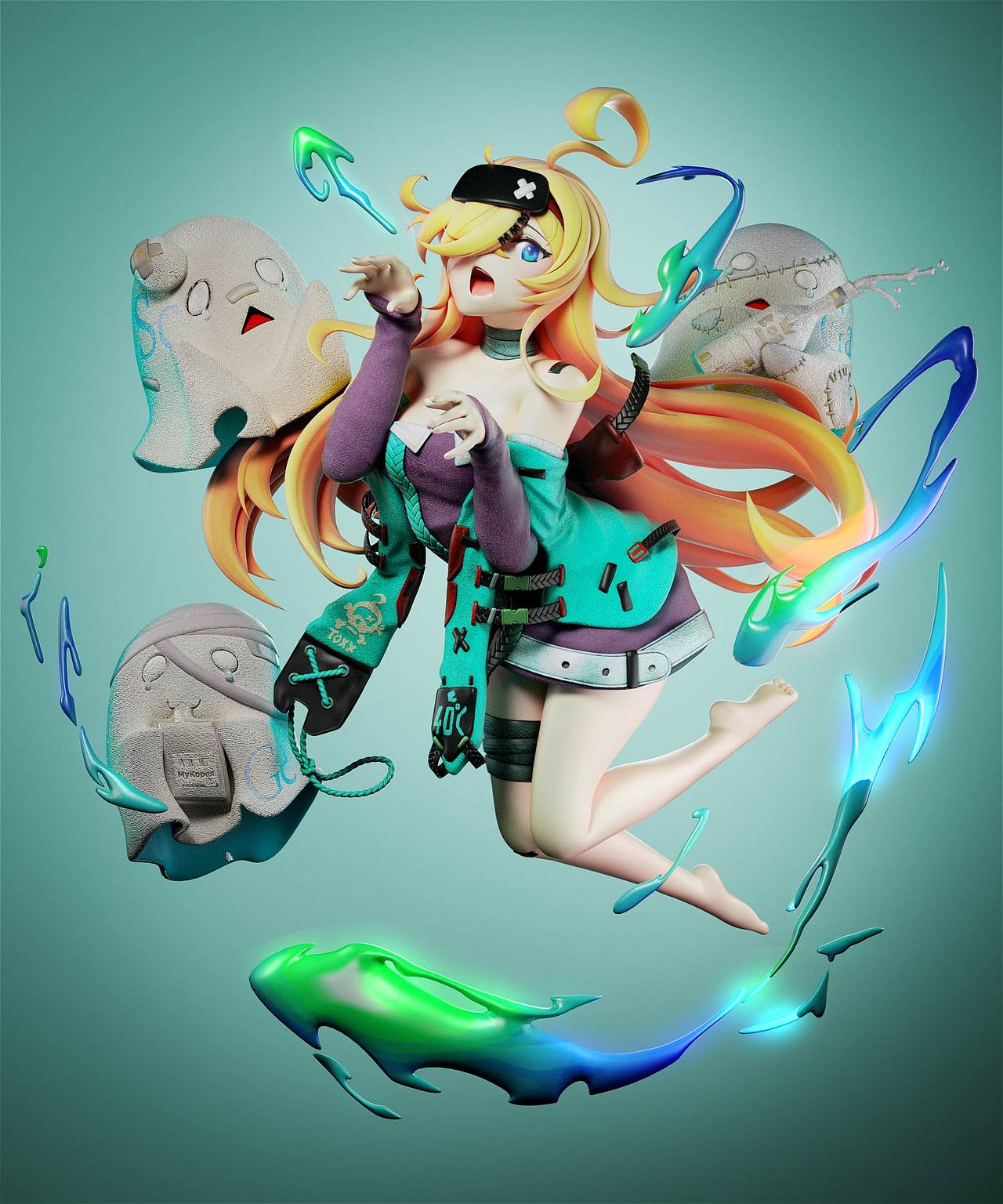 C4D三维产品/ip渲染练习(图ZMzE1NDUwODk2) - 产品 - 站酷设计师小梦dream原创素材 - 站酷ZCOOL