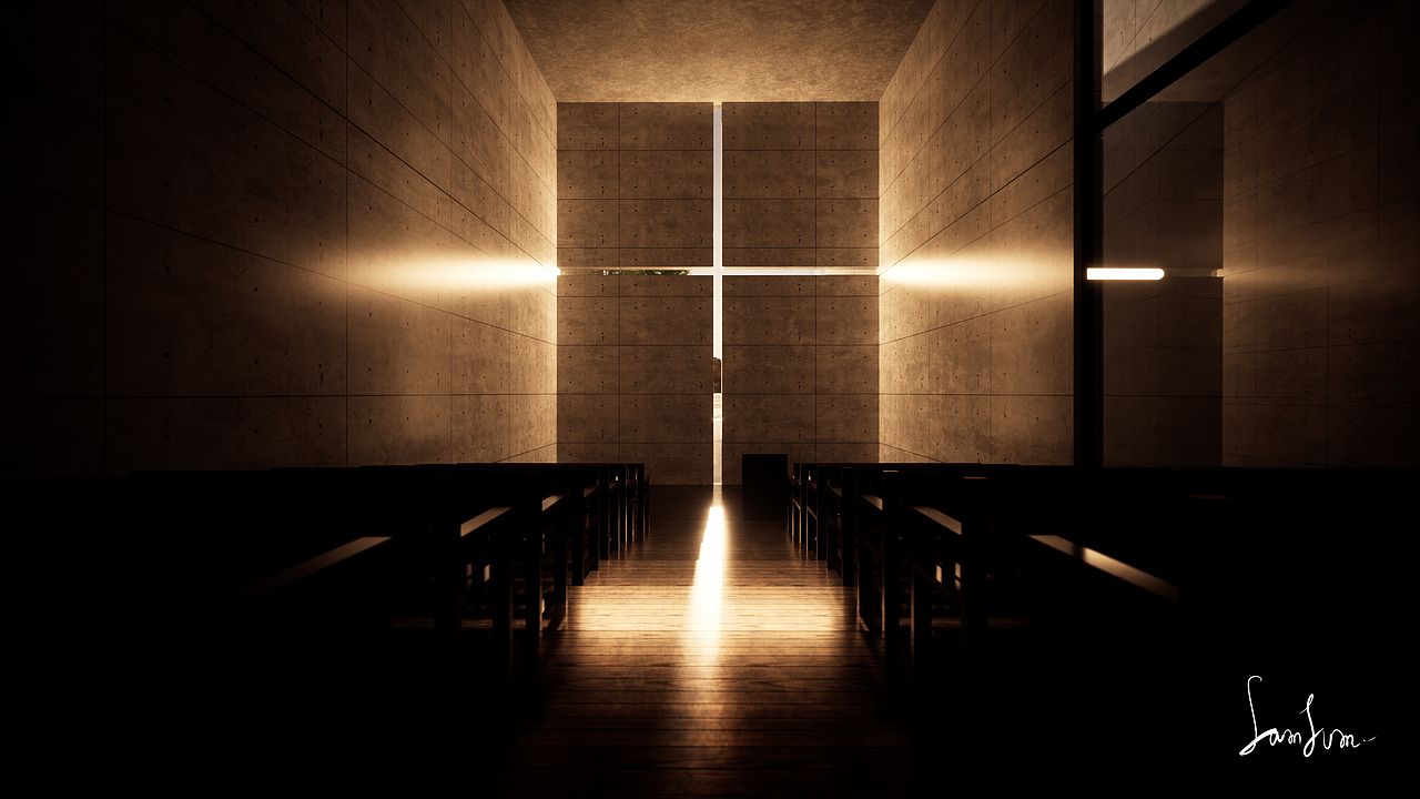 安藤忠雄 光之教堂 习作