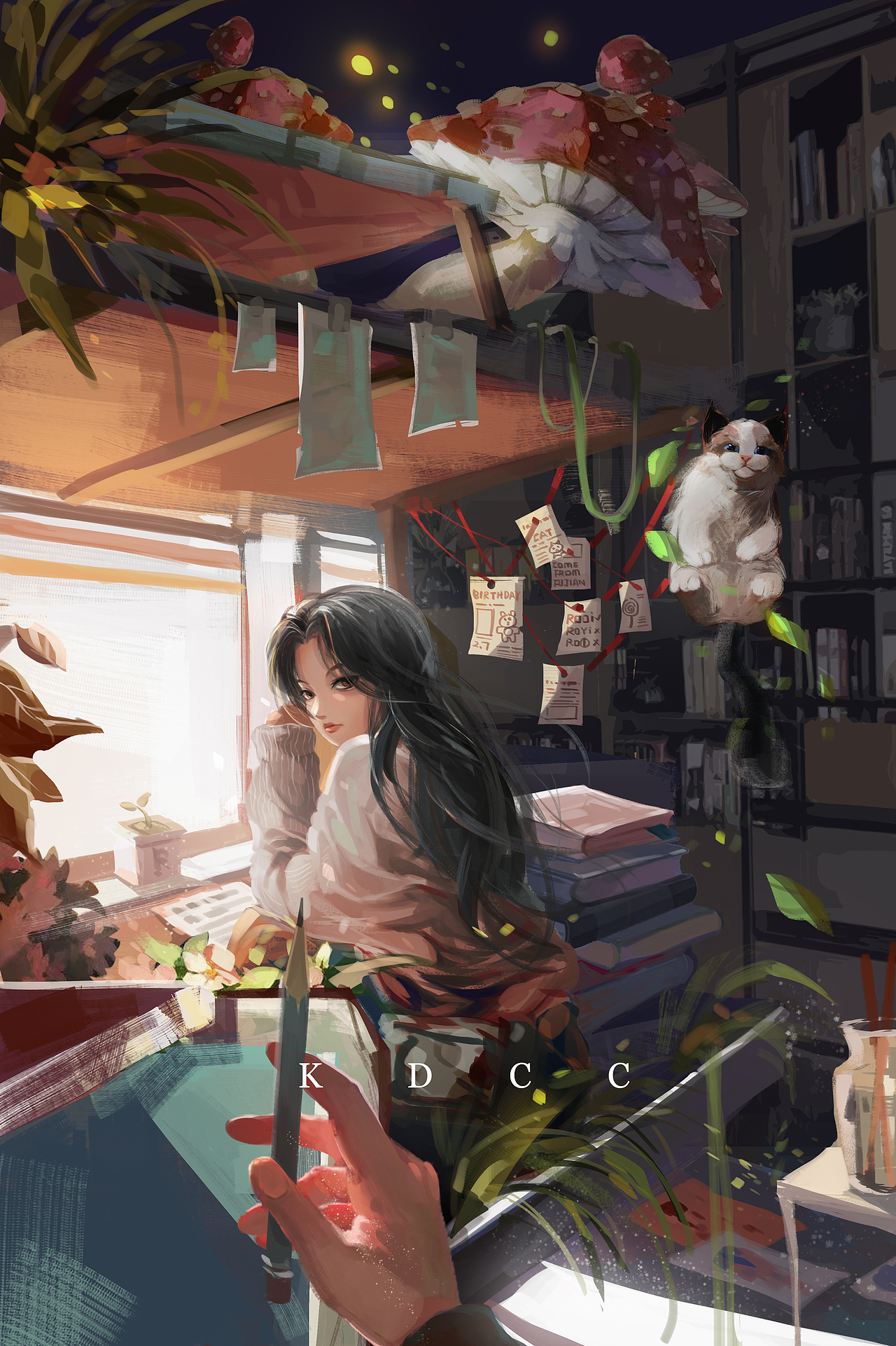 原创手机电脑桌面封面壁纸练习