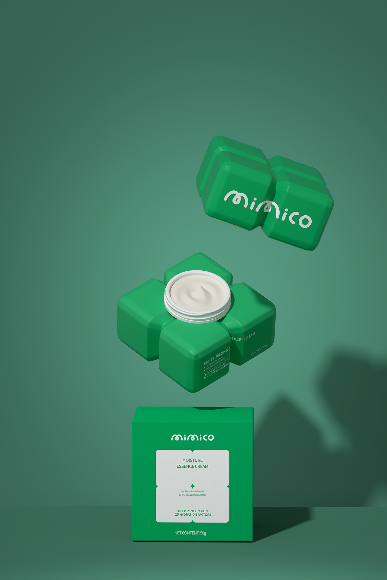MIMICO魔方积木包装设计产品设计护肤品设计品牌设计
