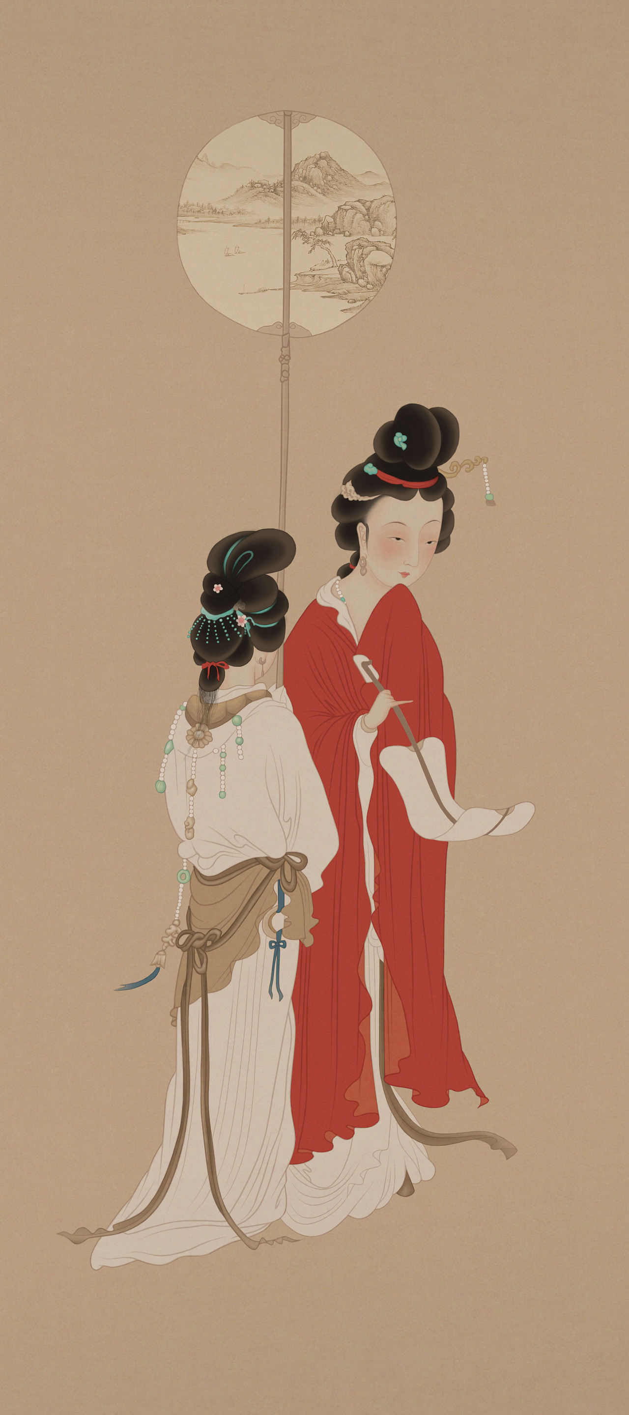 我的仿古工笔画仕女图