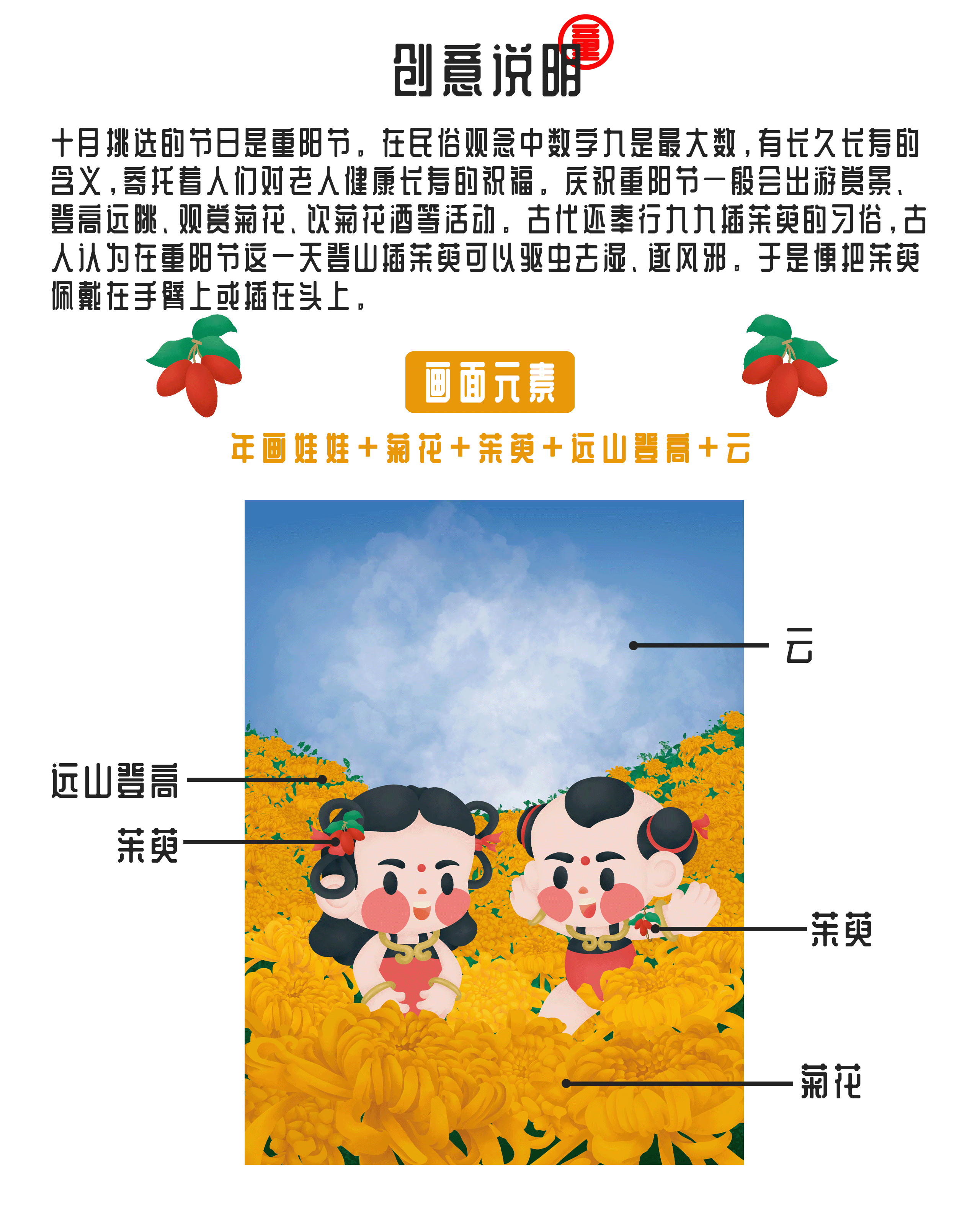 年画娃娃（包含日历、春联、红包）（图ZMzUzNzk5NDY4） - 商业插画 - 站酷设计师张小童TONG插画师原创素材 - 站酷ZCOOL