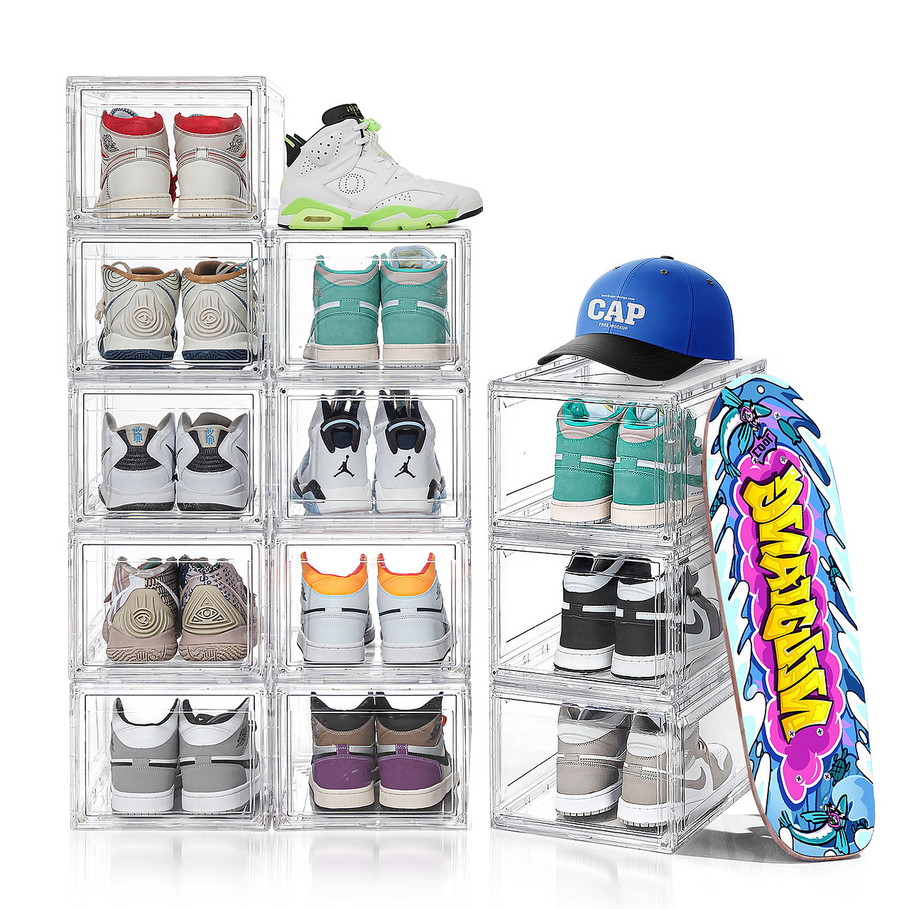 亚马逊透明亚克力鞋盒拍摄与修图