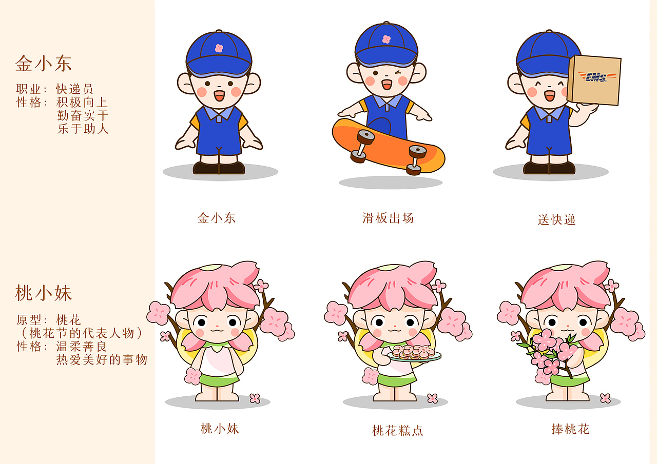 桃桃ip及一些平面小人儿（画画记录）（图ZMzE0MTQwNDQ0） - 艺术插画 - 站酷设计师岛上小屿原创素材 - 站酷ZCOOL