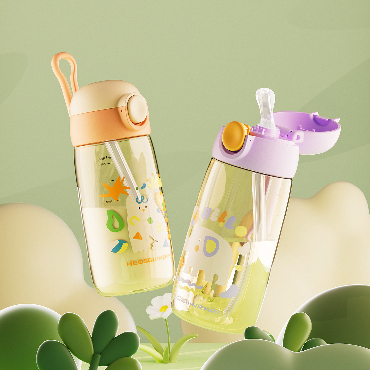 近期水杯详情渲染