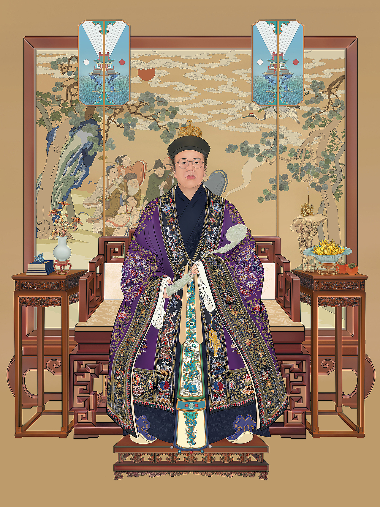 板绘工笔人物像（图ZMzEwMDg1NjAw） - 艺术插画 - 站酷设计师一江春水寒原创素材 - 站酷ZCOOL