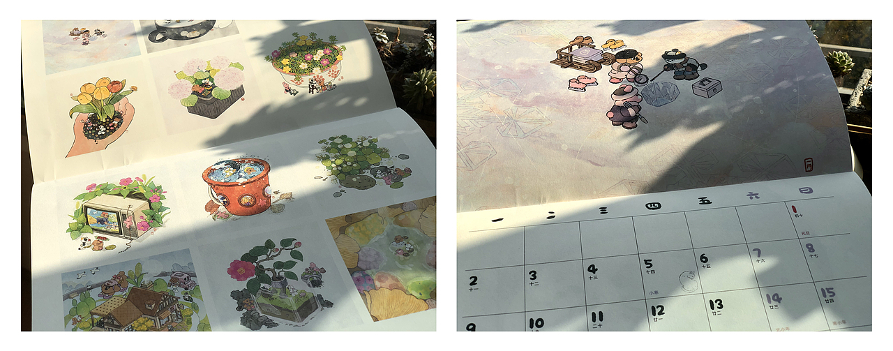 花花主题12个月插画（图ZMzI3MDM1NDcy） - 艺术插画 - 站酷设计师mooumo小粒猫友原创素材 - 站酷ZCOOL