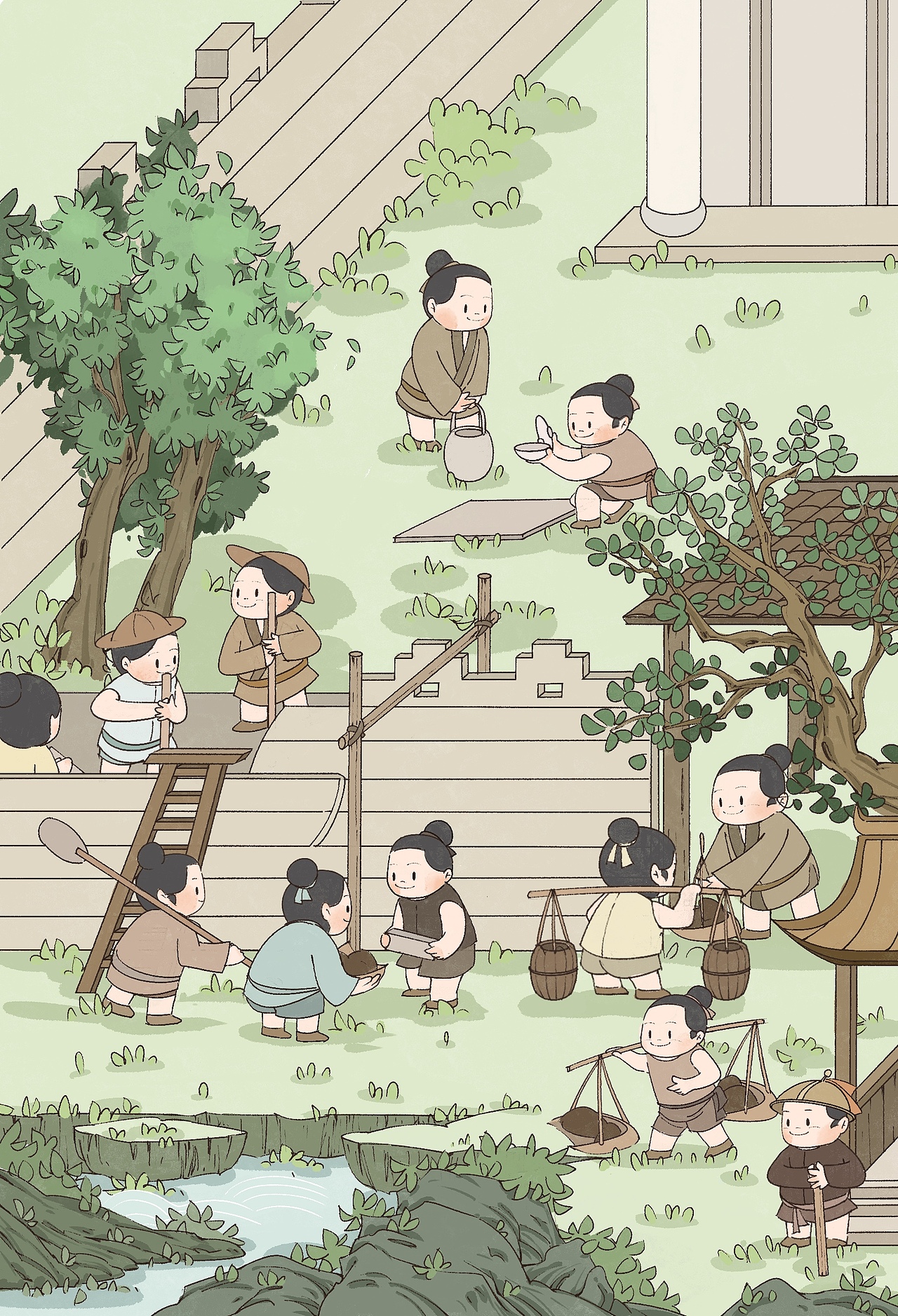 绘本创作 | 盐故事：《熬波图》新说新绘 Ⅰ（图ZMzMzNjM2NjA0） - 书籍/画册 - 站酷设计师飘_啊飘_原创素材 - 站酷ZCOOL