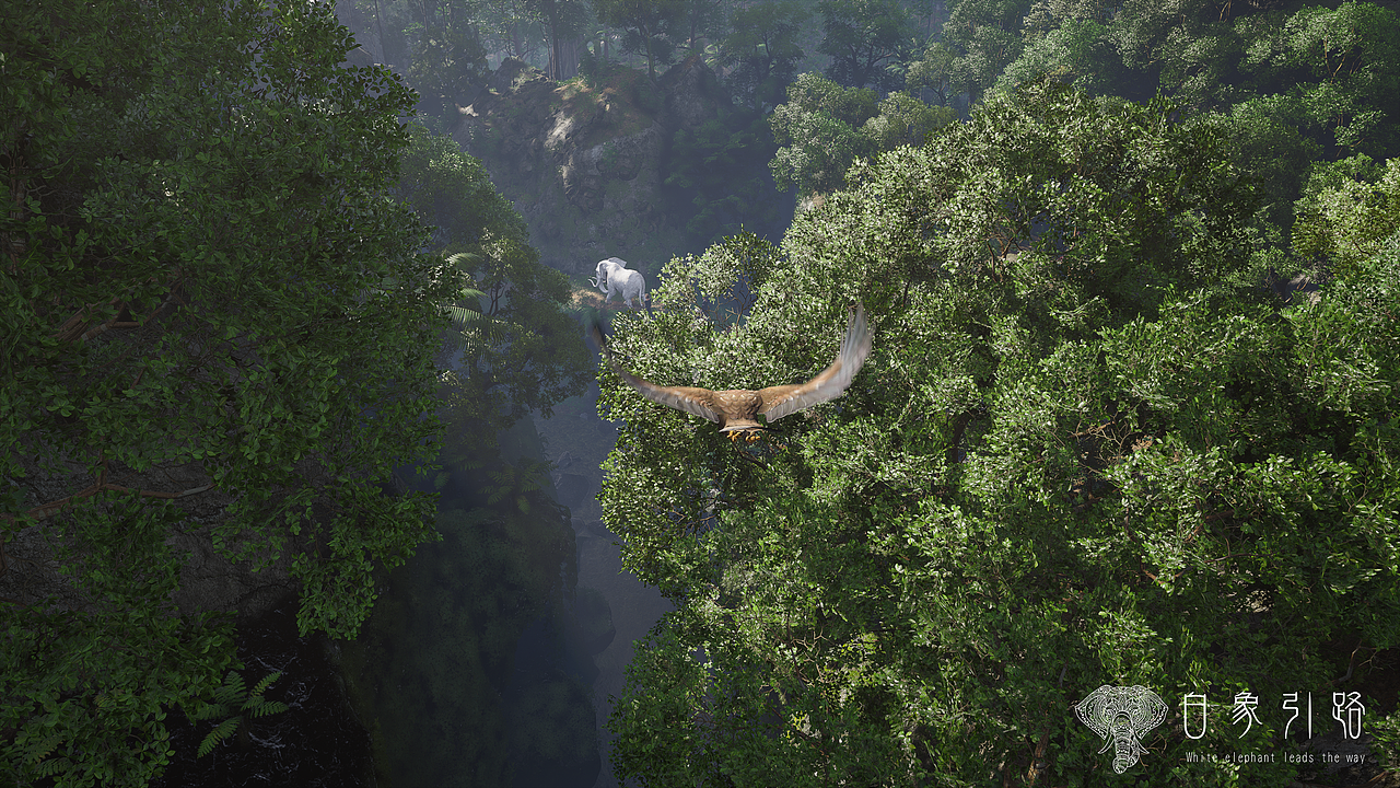 傣族民间故事集《白象引路》UE5