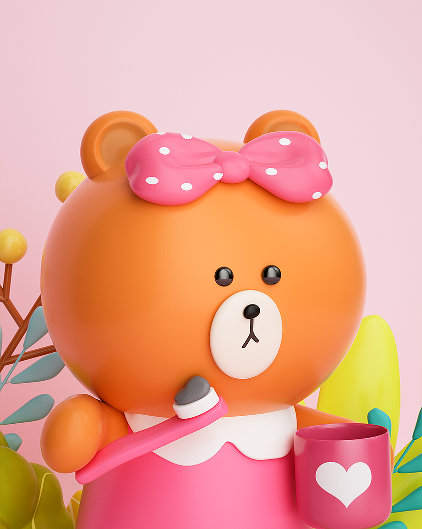 【Zbrush】卡通人物渲染--可爱的