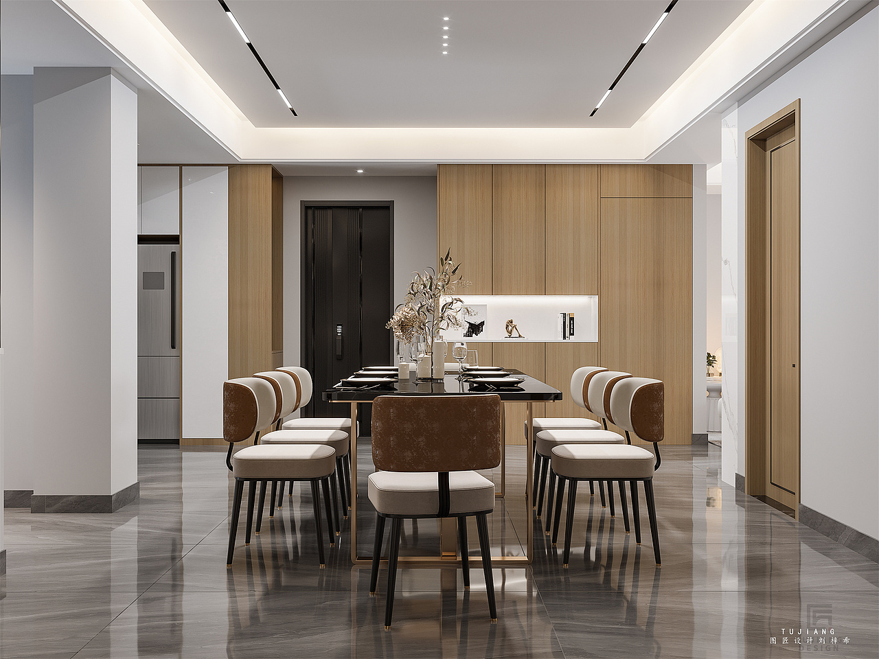 现代风，空间干净简洁，时尚质感装修！