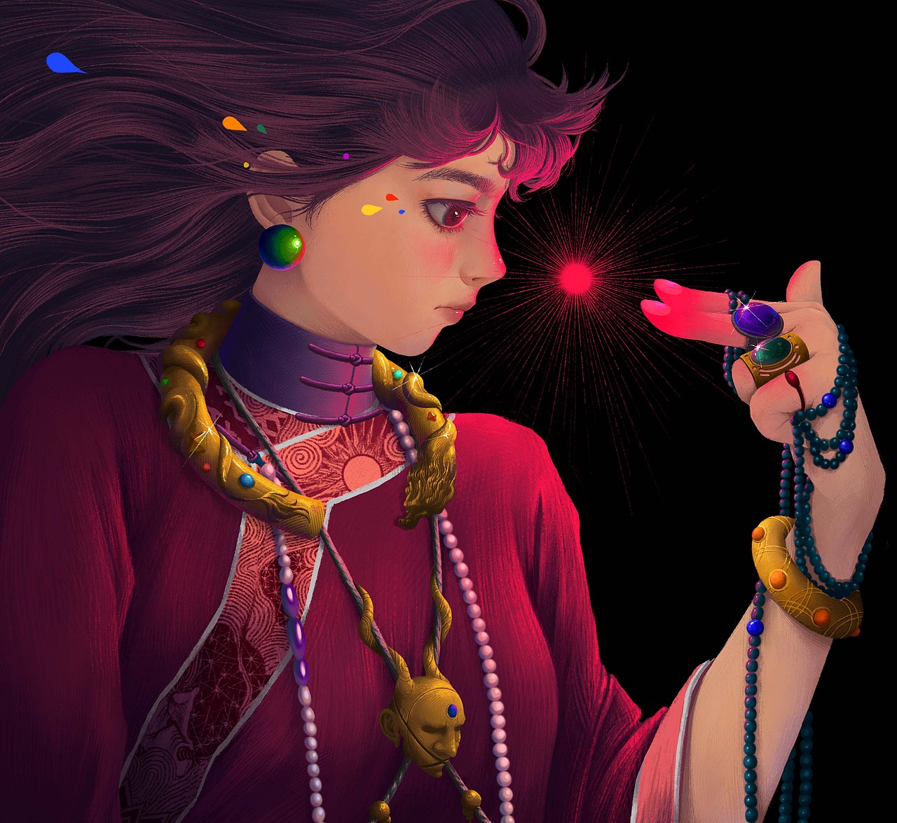 珠光（圖ZMzM5MDM2MDk2） - 藝術(shù)插畫 - 站酷設(shè)計師幾朵JIDUO原創(chuàng)素材 - 站酷ZCOOL