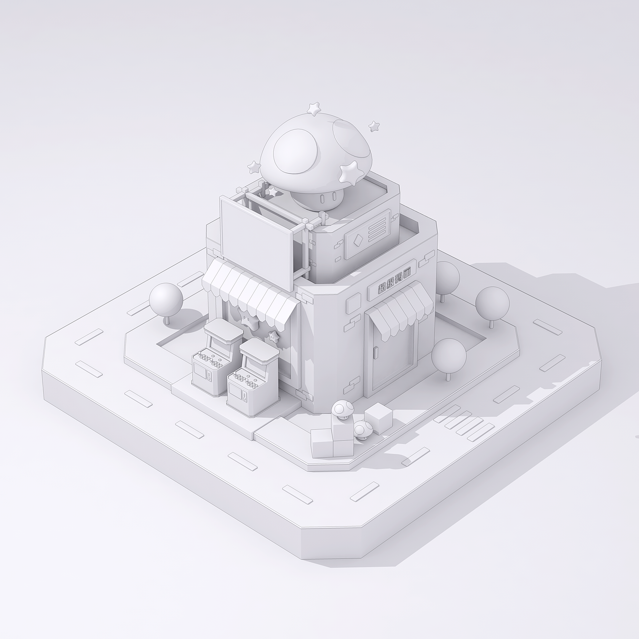 卡通场景（图ZMzM1MjY1NjQ0） - 其他三维 - 站酷设计师无事忙pure原创素材 - 站酷ZCOOL