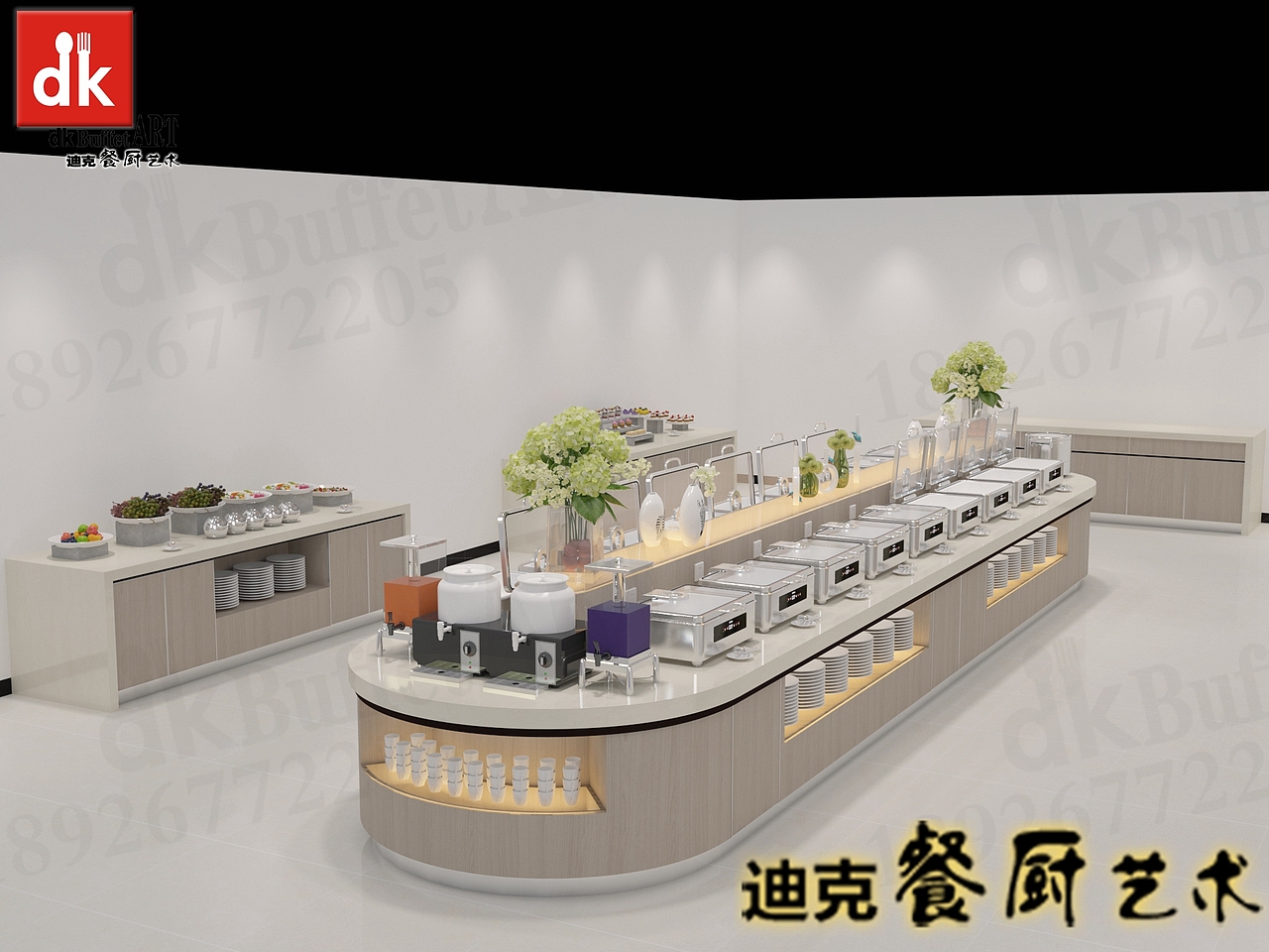 星级酒店选自助餐台布菲台职工餐厅布菲台设计要点方案