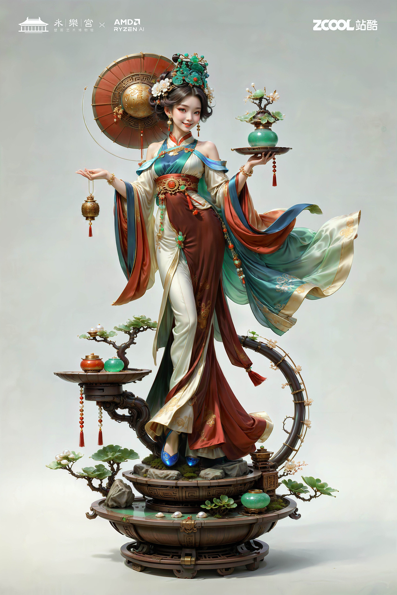 朝元群仙 赛博集结（图ZMzU4NjcyMzU2） - AI作品 - 站酷设计师鲨鱼丹原创素材 - 站酷ZCOOL