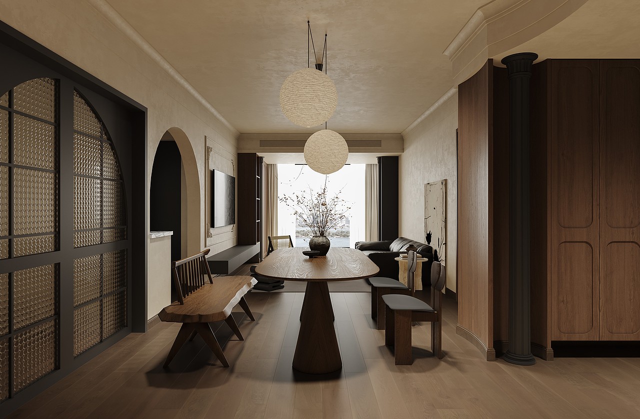 小三房中古設(shè)計(jì)表現(xiàn)（圖ZMzY1ODc4NjQ4） - 家裝設(shè)計(jì) - 站酷設(shè)計(jì)師杜潤(rùn)民原創(chuàng)素材 - 站酷ZCOOL