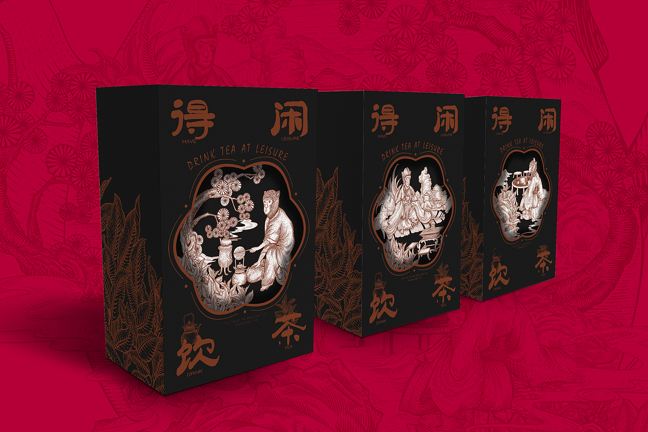 茶包装设计×太平猴魁 | 版画风格插画（图ZMzE0MTE0NTg0） - 商业插画 - 站酷设计师南山小巫原创素材 - 站酷ZCOOL