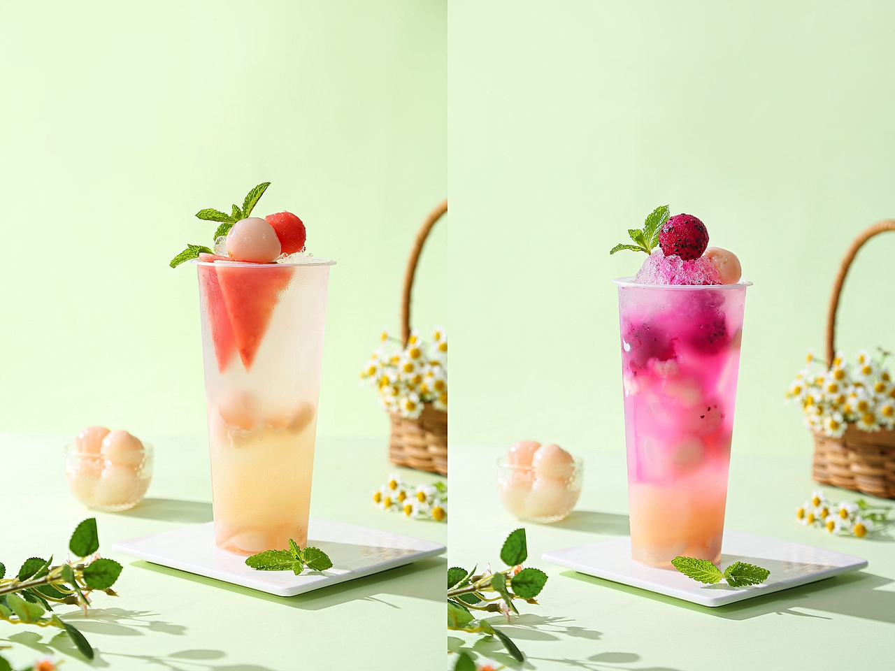 夏日水果茶拍摄|饮品拍摄