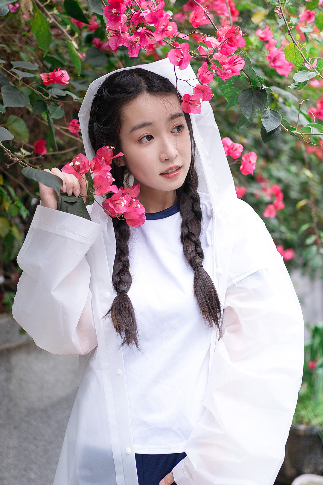 人像摄影作品分享 雨天