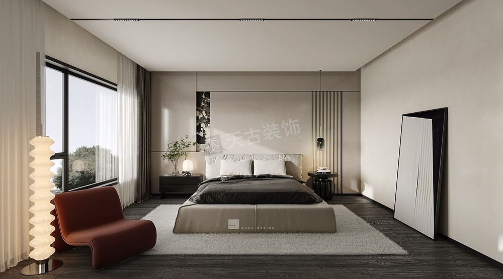 融创国博城装修方案,现代简约风格设计效果图,联排别墅