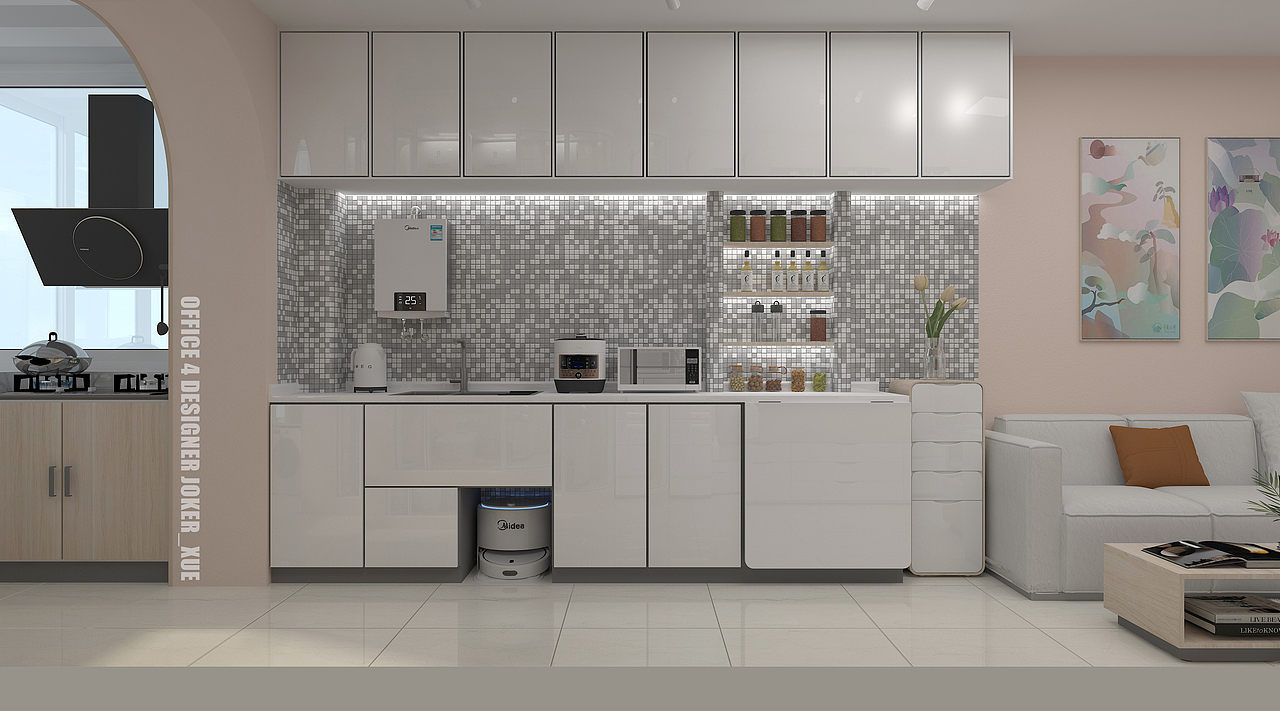 厨房柜体、菜盆与操作台