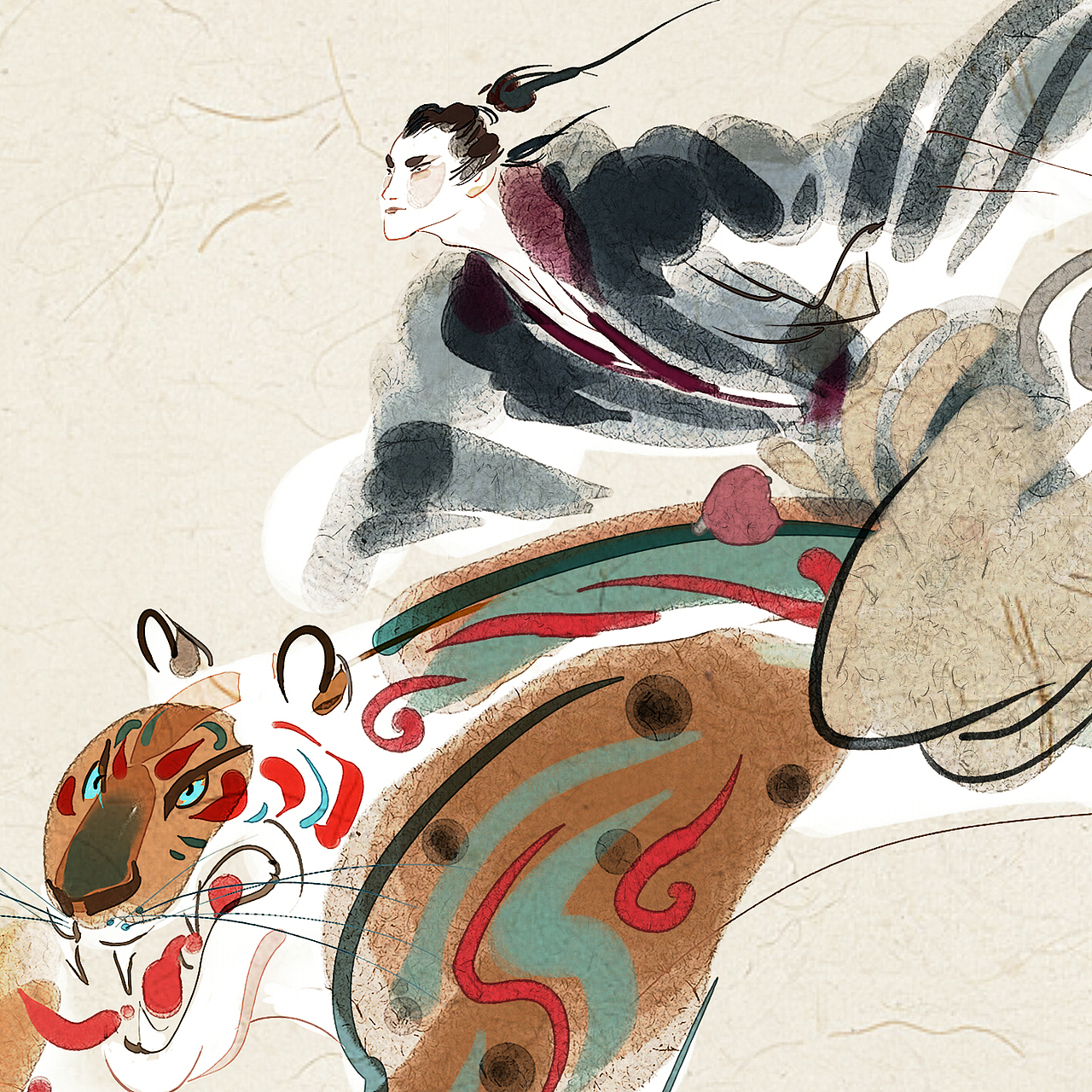 《陪孩子读山海经》三（图ZMzA0NDg3NTQ4） - 绘本 - 站酷设计师尧立原创素材 - 站酷ZCOOL