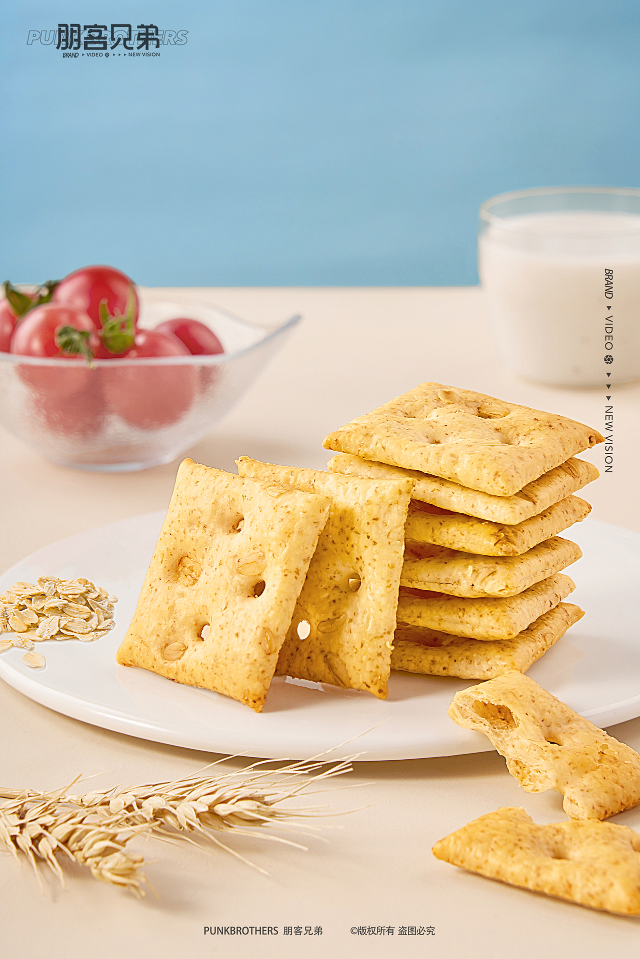 美食摄影▕ 卡慕饼干 X 朋客兄弟