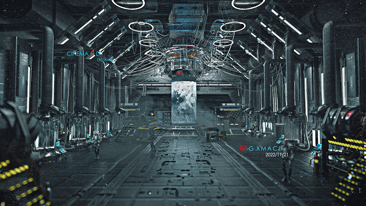 耗时7天制作C4D短片《机械天使》