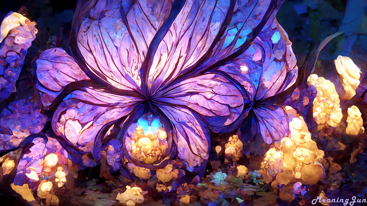 No.9E01 紫罗兰花园-植物篇（图ZMzEzOTQ2NzA4） - 艺术插画 - 站酷设计师Meaning君原创素材 - 站酷ZCOOL