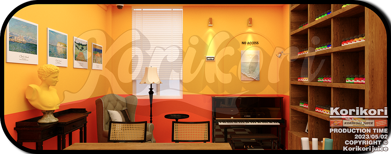 korikori juice可妍鲜榨蔬果汁#商业门头设计#美式复古