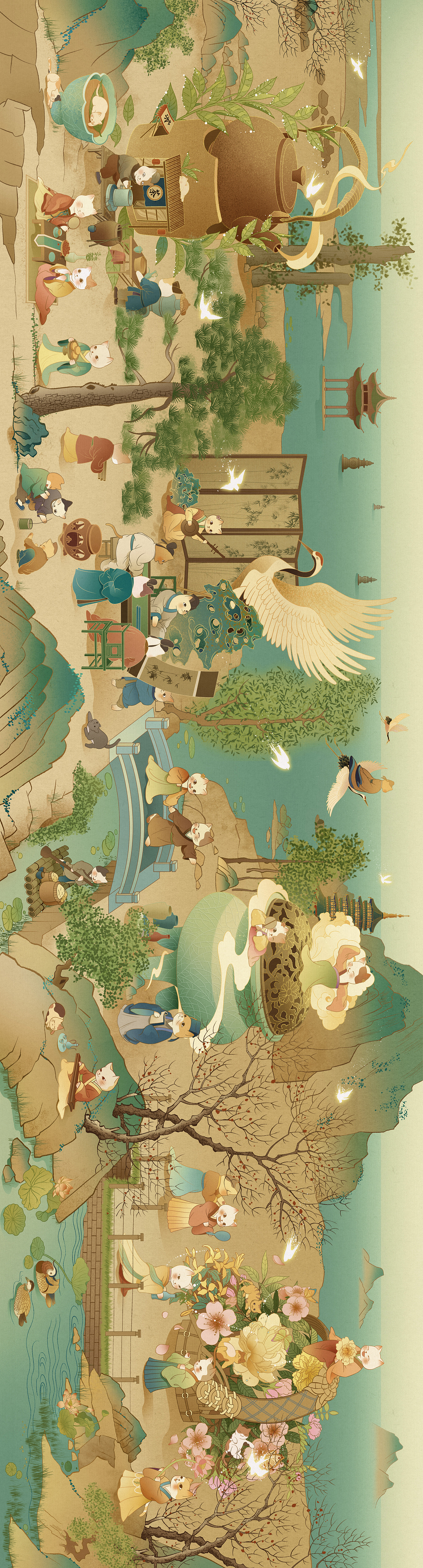 杭州宋韵文创/海报设计——《临安梦华》（图ZMzM0MjQyMjcy） - 商业插画 - 站酷设计师Akira不加糖原创素材 - 站酷ZCOOL