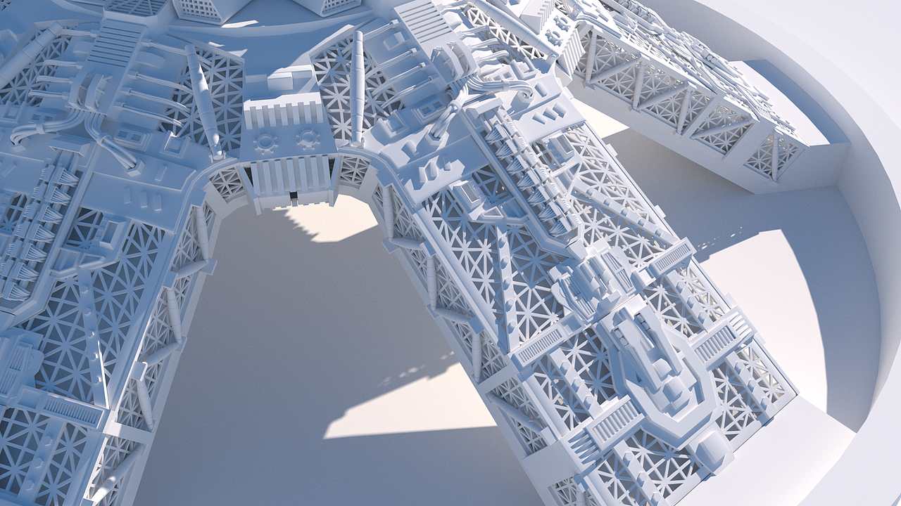 C4D建模练习 硬表面建模