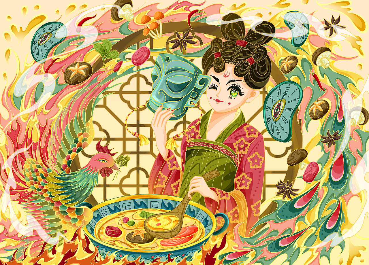 2022年度作品合集（图ZMzI2NTY5MTEy） - 商业插画 - 站酷设计师棉棉的绘画原创素材 - 站酷ZCOOL