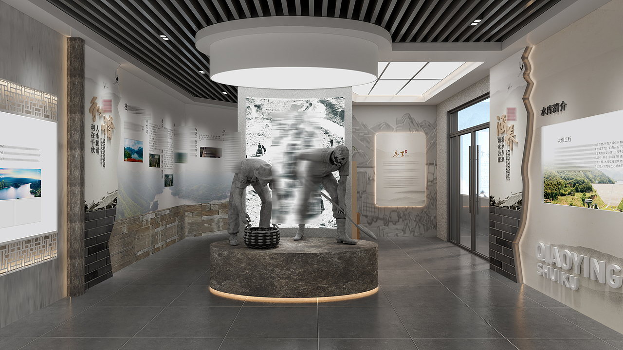 展厅设计（图ZMzU4NDI2NDYw） - 商业空间设计 - 站酷设计师拾捌青创原创素材 - 站酷ZCOOL