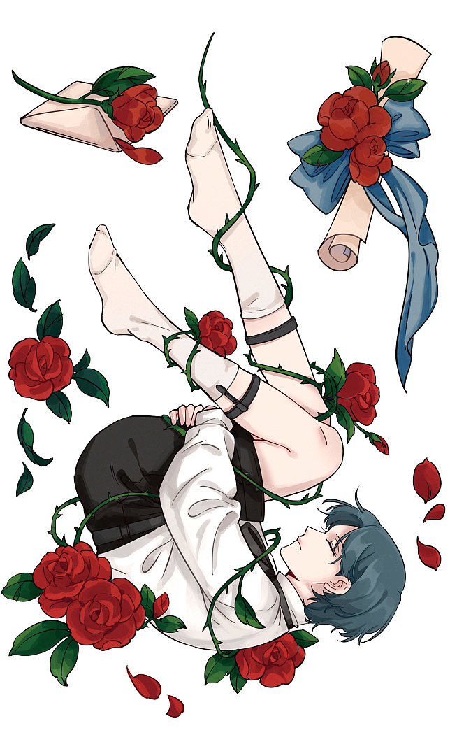 玫瑰少年（图ZMzI5MjcwNzIw） - 创作习作 - 站酷设计师coin五毛原创素材 - 站酷ZCOOL