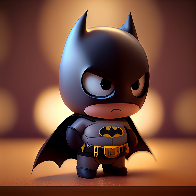 Midjourney创建的Q版超级英雄，电影人物