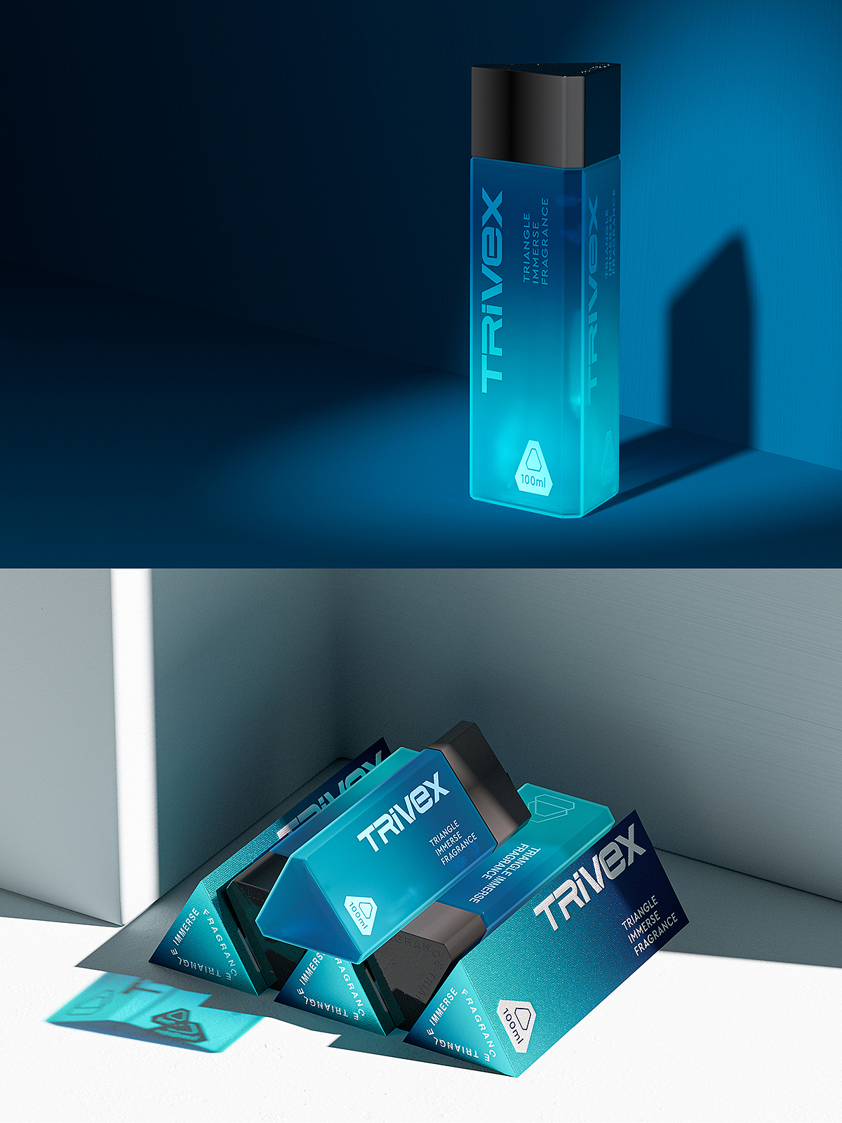 TRIVEX三角香标志设计/包装设计