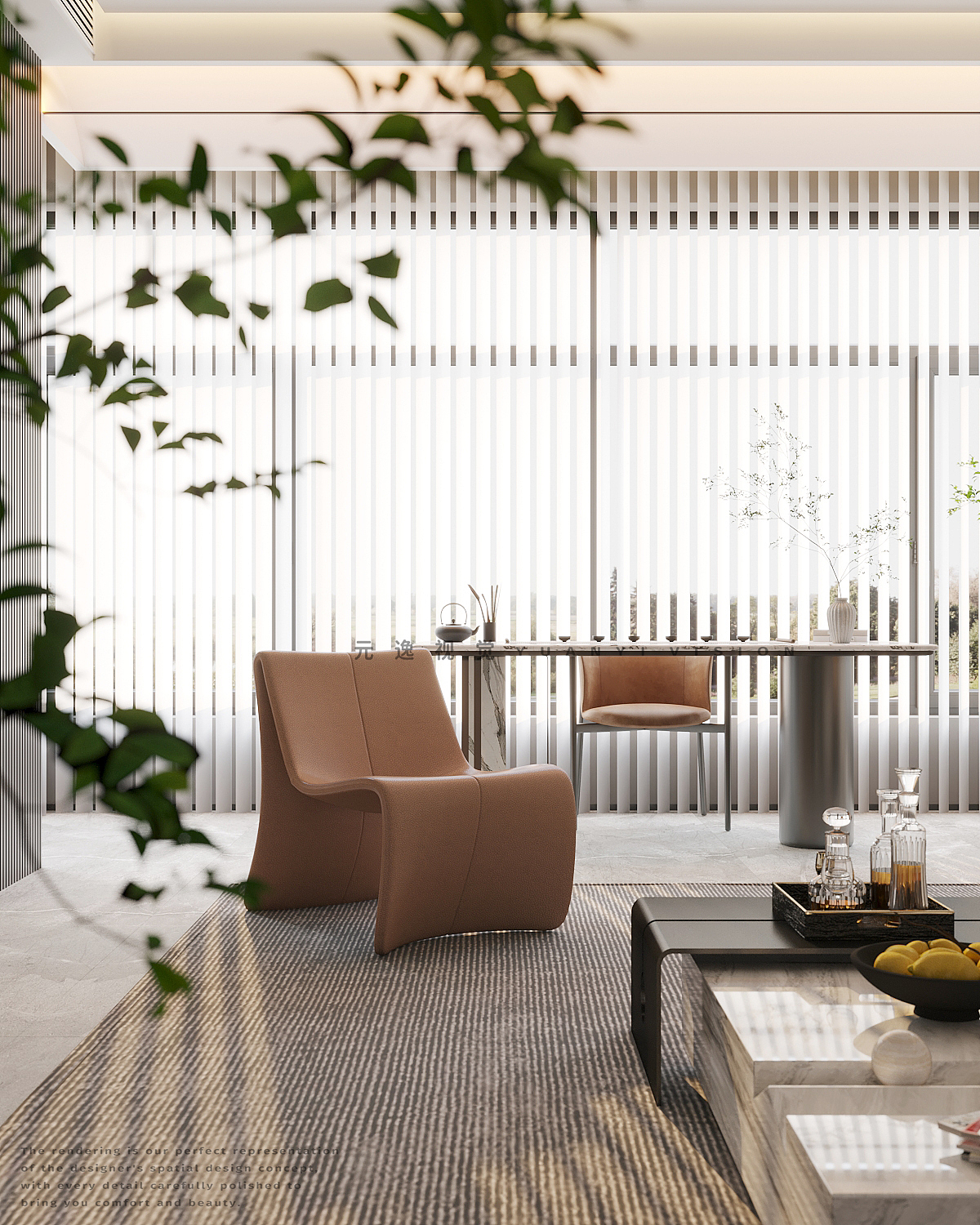 家装丨暗色系客餐厅厨房卫生间