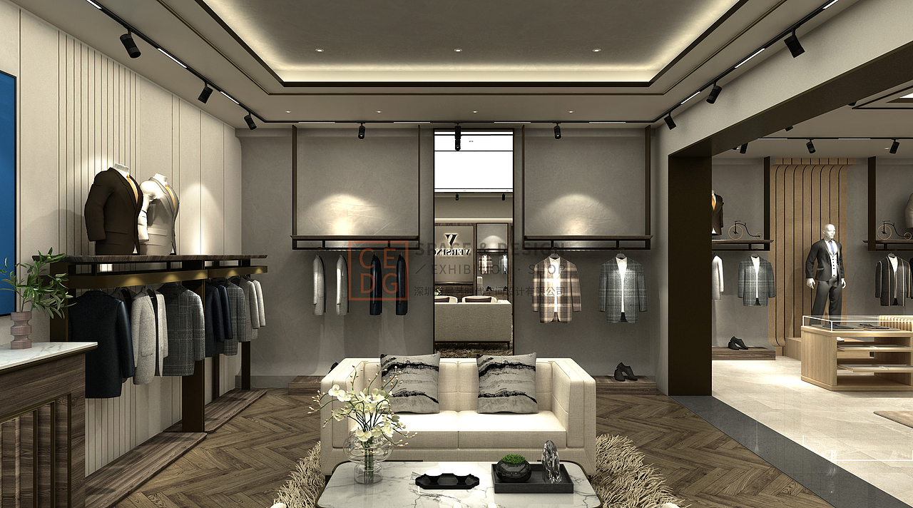 男装-梵思诺品牌空间形象迭代（图ZMzUwMTkyNTEy） - 展陈设计 - 站酷设计师深圳市晨艺时代原创素材 - 站酷ZCOOL