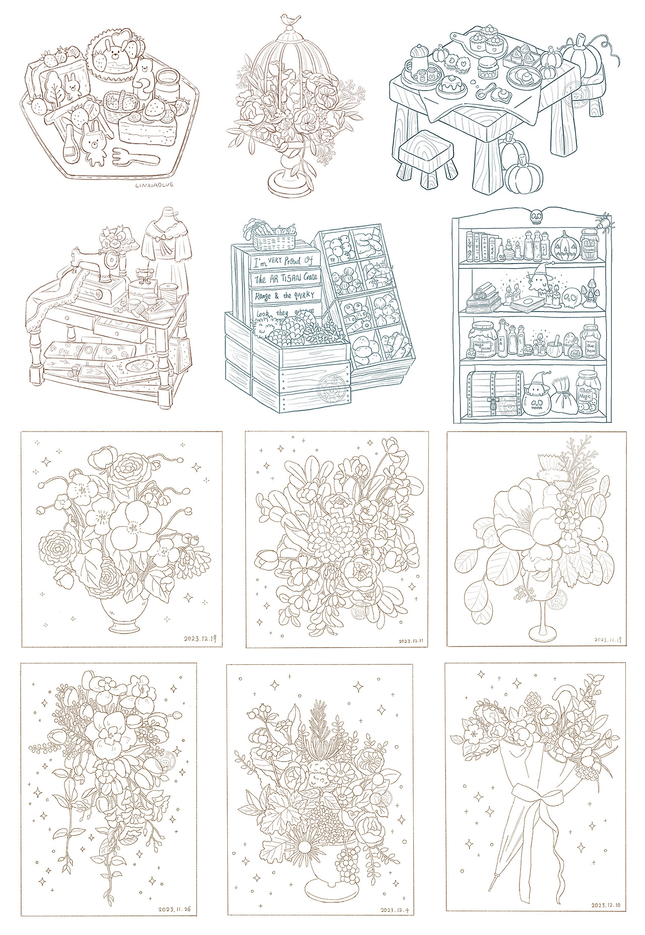 2023年度总结（图ZMzU5NzcwMjE2） - 创作习作 - 站酷设计师林小略原创素材 - 站酷ZCOOL