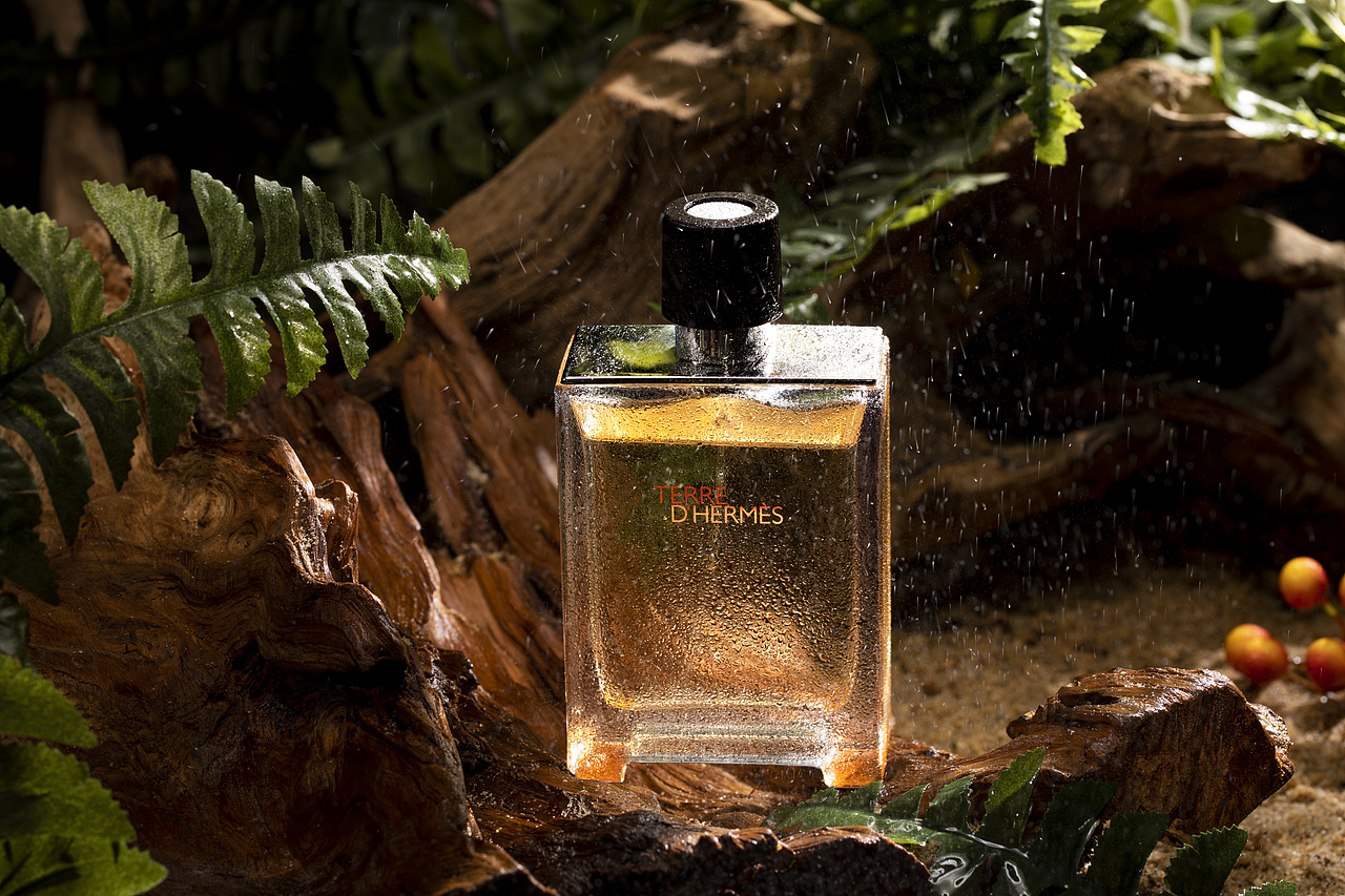 爱马仕大地香水拍摄